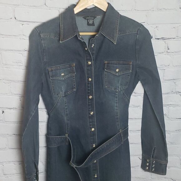 Moda International Long Jean Dress/Jacket - Picture 4 of 9